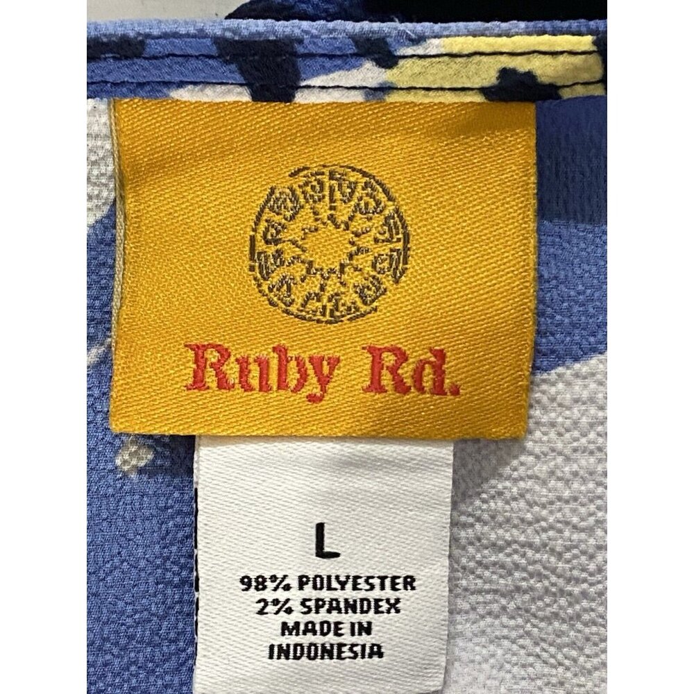 Ruby Rd Blouse Womens Size Large Multicolor Abstract Design Tunic - Picture 4 of 7